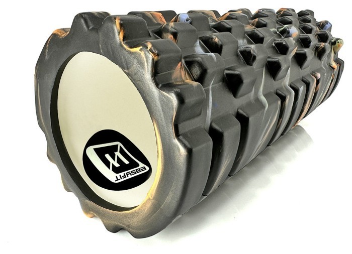 Масажний ролик EasyFit Grid Roller 33 см v.1.1 Multi Фіолетовий, укр, укр