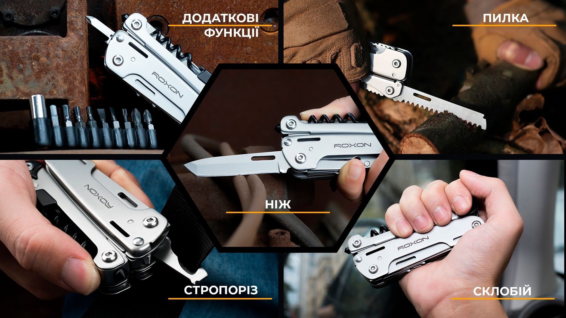 Мультитул Roxon Storm S801S, укр, укр