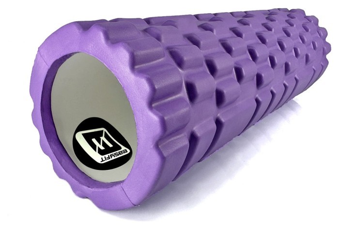 Масажний ролер EasyFit Grid Roller Mini 30 см фіолетовий