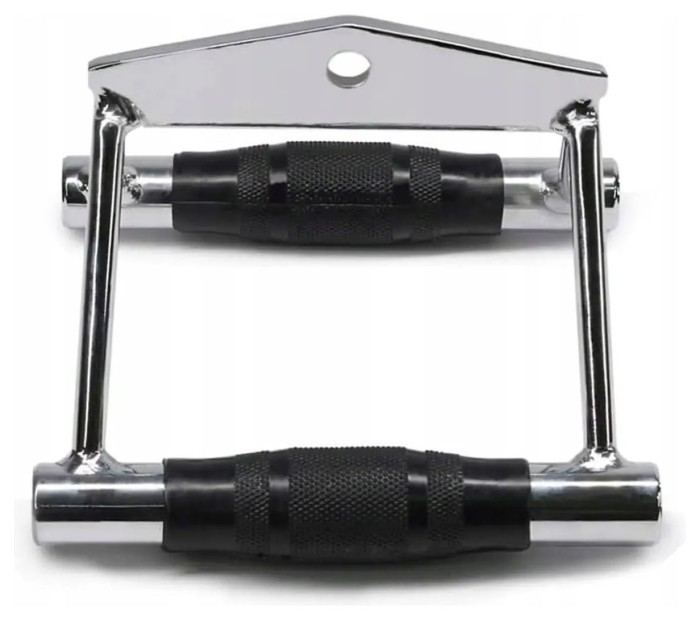 Ручка для нижней тяги двойная EasyFit (обрезиненные ручки)