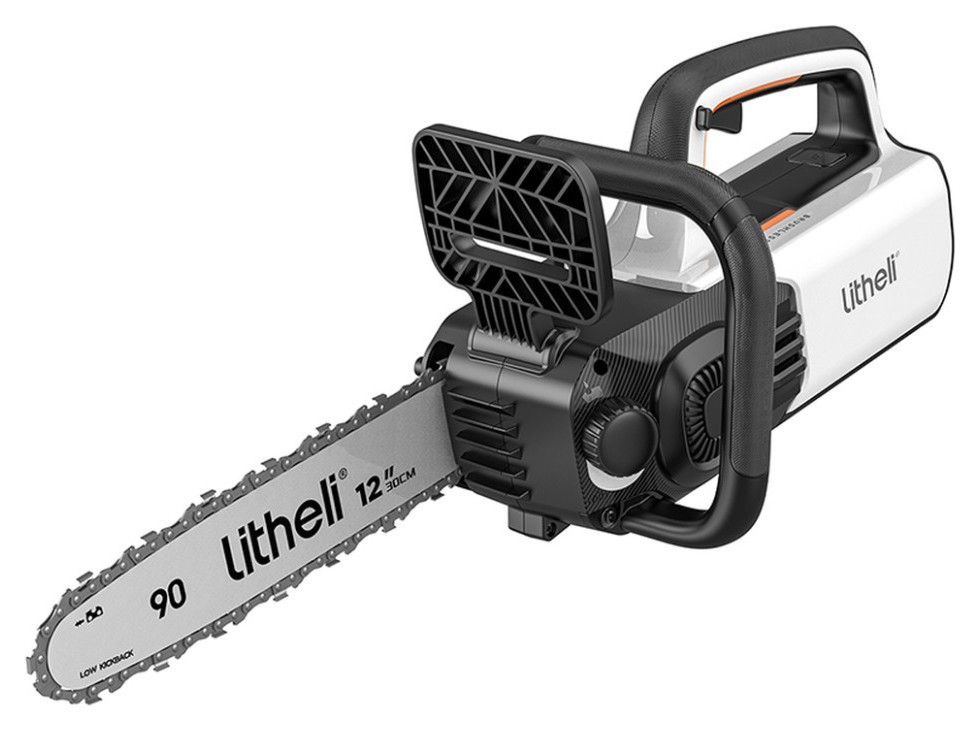 Аккумуляторная цепная пила Litheli, питание от павербанка (2 шт. УМБ Litheli Power Bank 10000 mAh, 45 W, 2А в комплекте)