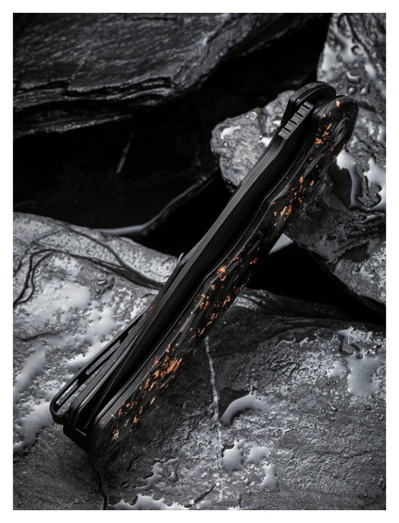 Ніж складаний Civivi Praxis Shredded Carbon Fiber C803I, укр, укр