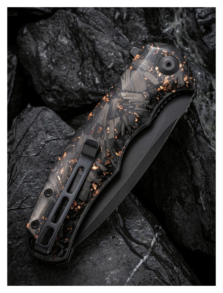 Ніж складаний Civivi Praxis Shredded Carbon Fiber C803I, укр, укр