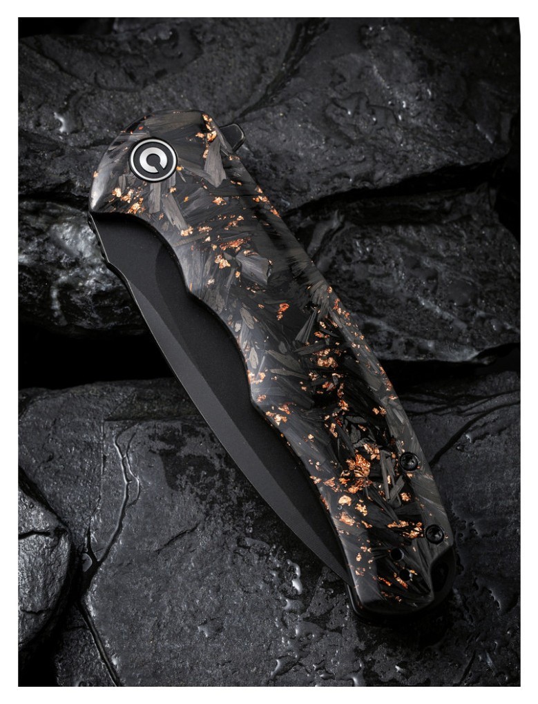 Ніж складаний Civivi Praxis Shredded Carbon Fiber C803I, укр, укр