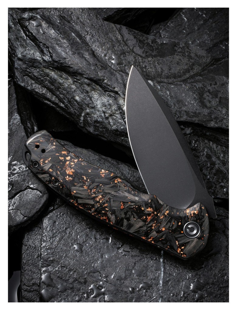 Ніж складаний Civivi Praxis Shredded Carbon Fiber C803I, укр, укр