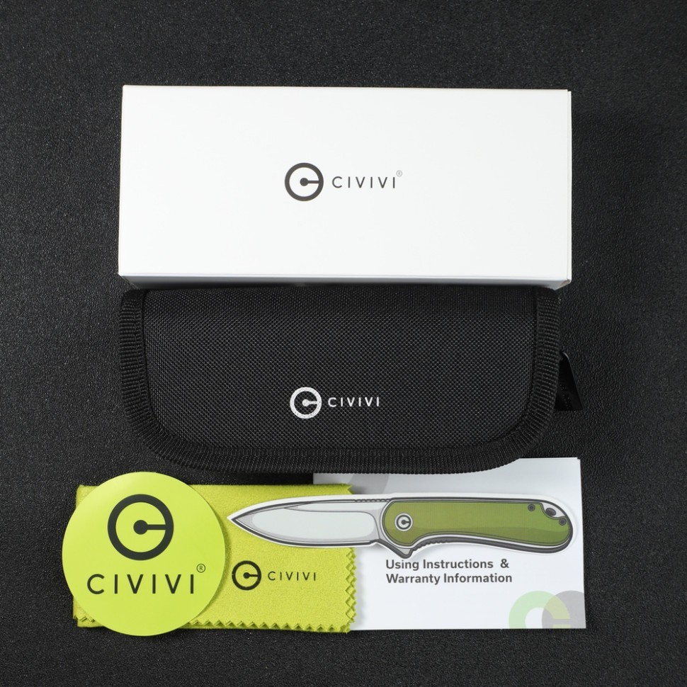 Ніж складаний Civivi Praxis Shredded Carbon Fiber C803I, укр, укр
