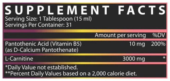 Liquid L-Carnitine 3000 - 465 ml Passionfruit Guava