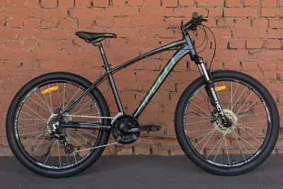 Велосипед гірський якісний 26" Spelli SX-4700 Grey/Green (2025)