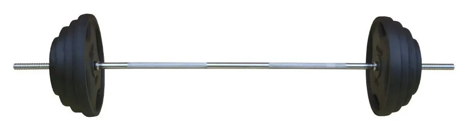 Металева штанга RN-Sport Quatro 85 кг (2х20,2х10,2х5,2х2.5, 2х1.25 + гриф 1.5 м) (RNS_quatro27_85)