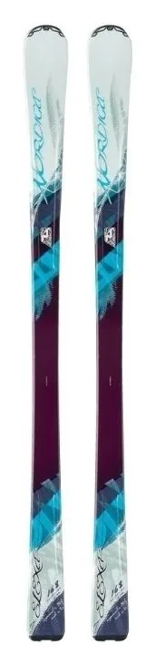 Лижі гірські (комплект) Nordica Elexa+N Sport Eps 144см White/turquise (0A3088 001+0C3122) (152 см бірюзового та білого кольору)
