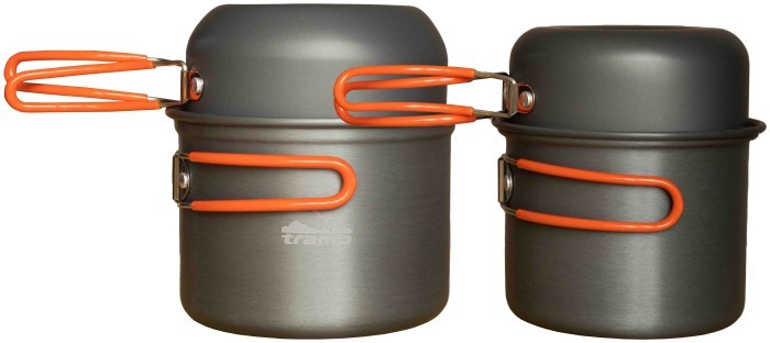 Каструля-кухоль Tramp анодована з кришкою-сковорідкою 0,75+0,5л UTRC-145 (039), укр, укр