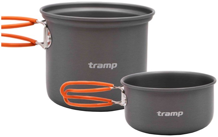 Каструля-кухоль Tramp анодована з кришкою-сковорідкою 0,75+0,5л UTRC-145 (039), укр, укр