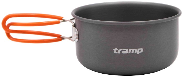 Каструля-кухоль Tramp анодована з кришкою-сковорідкою 0,75+0,5л UTRC-145 (039), укр, укр