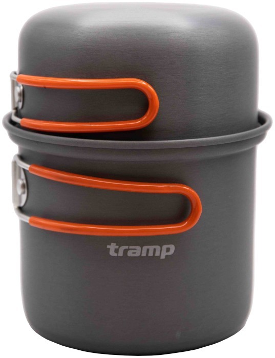 Каструля-кухоль Tramp анодована з кришкою-сковорідкою 0,75+0,5л UTRC-145 (039), укр, укр