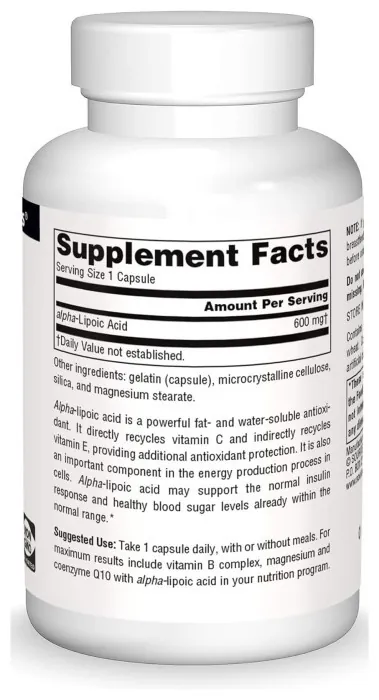 Alpha Lipoic Acid 600mg - 30 caps