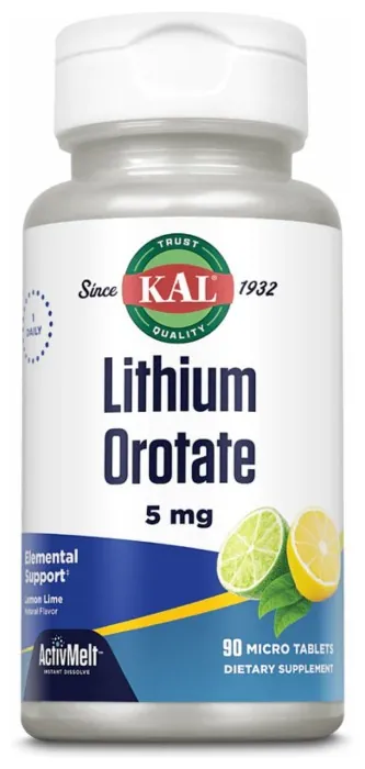 Lithium Orotate 5mg - 90 tabs Lemon Lime (До 01.27)