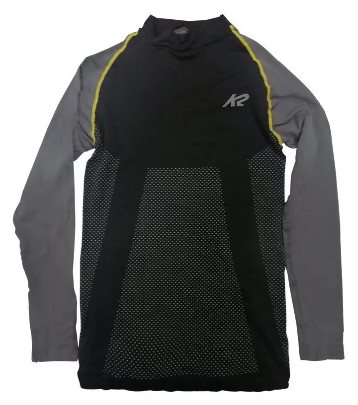 Термобілизна для дорослих: чоловіча кофта K2 ALL TERRAIN MEN SHIRT MAN M, L Black/grey (70056) (XL, XXL black/grey)