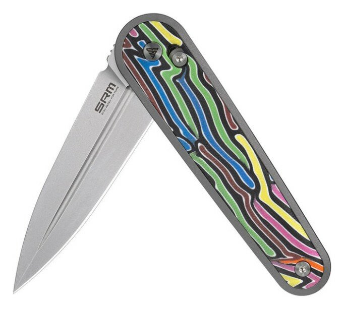 Ніж складаний SRM Twin 251MB-GX, різнобарвний, укр, укр