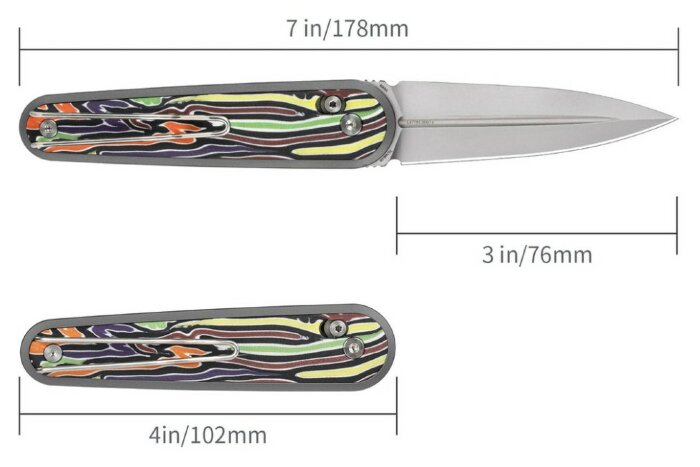 Ніж складаний SRM Twin 251MB-GX, різнобарвний, укр, укр