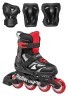 Rollerblade ролики Microblade Combo black-red 33-36.5, укр