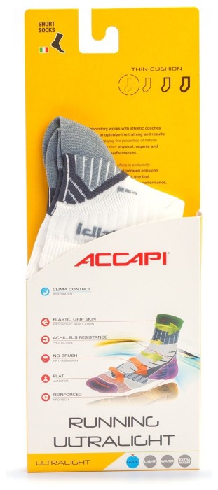 Термошкарпетки Accapi Running UltraLight, White/Silver, 34-36