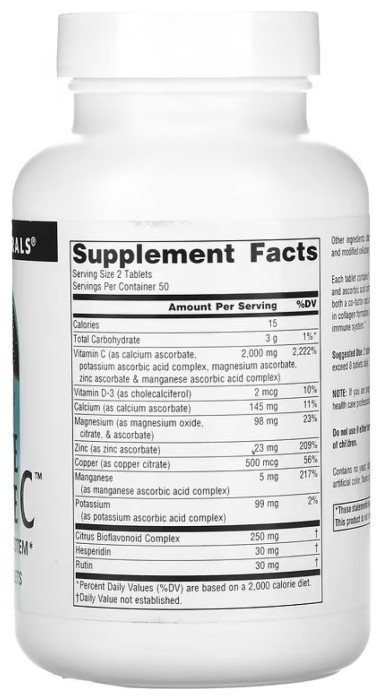 Ultimate Ascorbate C™ 1000mg - 100 tabs