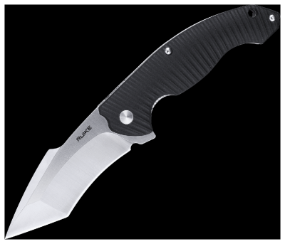 Ніж складаний туристичний Ruike P851-B, (8.9 см) 14C28N / G10 чорний