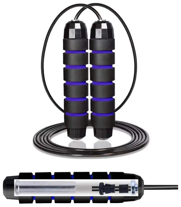 Скакалка скоростная для кроссфита Cornix Speed Rope Classic с отягощением XR-0351 Black/Blue