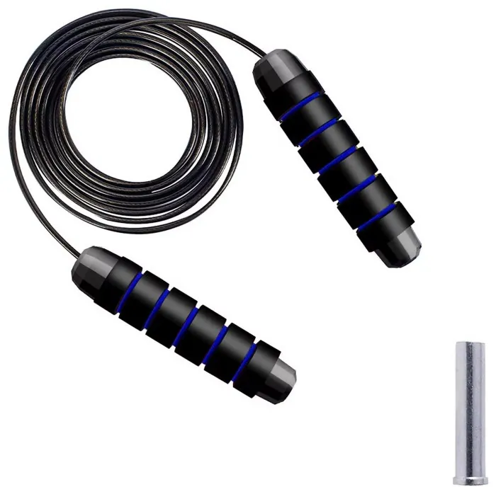 Скакалка скоростная для кроссфита Cornix Speed Rope Classic с отягощением XR-0351 Black/Blue