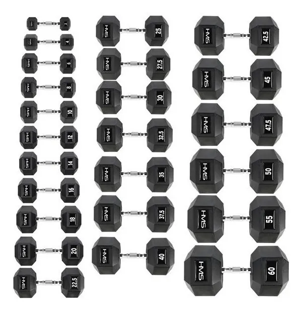 Гантель шестигранна HMS HEX PRO, 18 кг