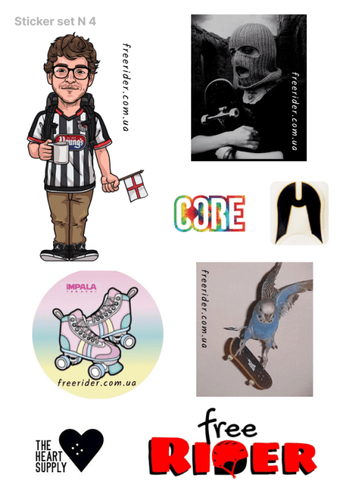 Наклейка (стікер) колаборація 047021, укр, укр