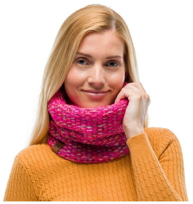 Шарф-труба Buff Knitted & Fleece Neckwarmer Grete, Pink