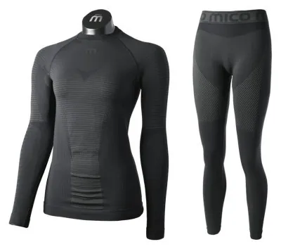 Комплект MICO термофутболка (IN01855) WOMAN L/SLVS R/NECK SHIRT WARM CONTROL + термоштаны (CM01858) WMN LONG TIGHT PANTS WARM CONTROL 2022