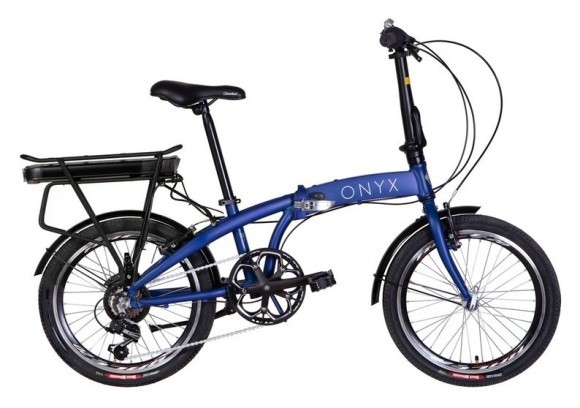 Електровелосипед 20" Dorozhnik eONYX DD рама-11,5" 36B 12.5 500Вт синій (матовий) 2024, укр