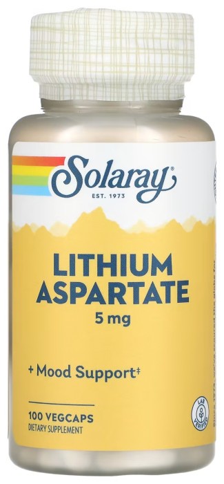 Lithium Aspartate 5mg - 100 vcaps