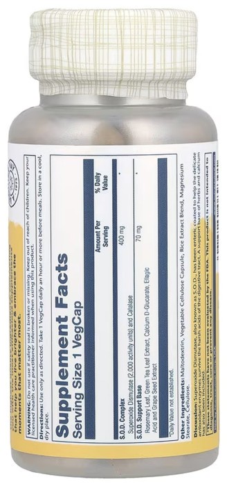 SOD 2000 Plus 400mg - 100 vcaps