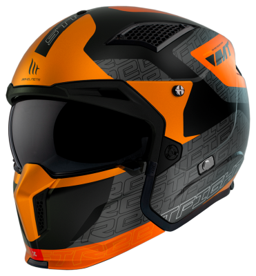 Мотошолом MT STREETFIGHTER SV S Totem B4 Matt Orange ECE2206 XS