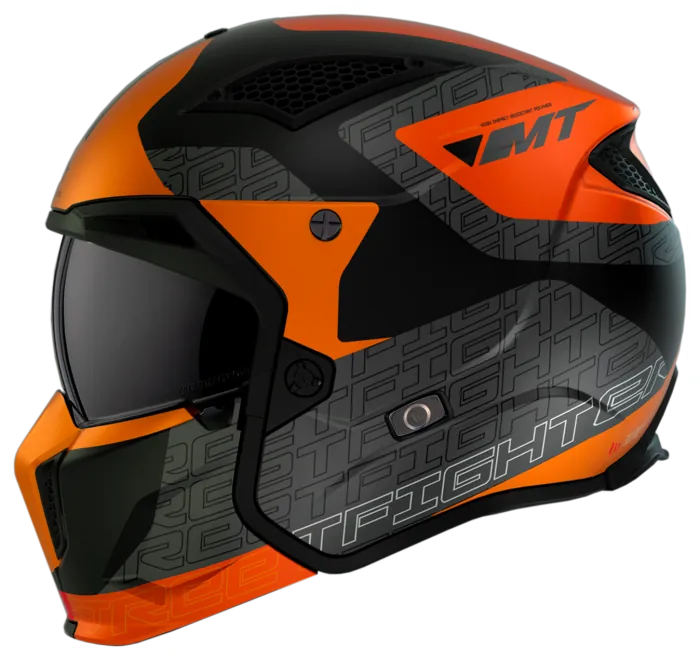 Мотошолом MT STREETFIGHTER SV S Totem B4 Matt Orange ECE2206 XS