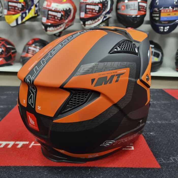 Мотошолом MT STREETFIGHTER SV S Totem B4 Matt Orange ECE2206 XS