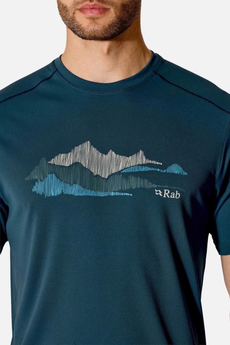 Футболка чоловіча Force Graphic Tee, Tempest Blue