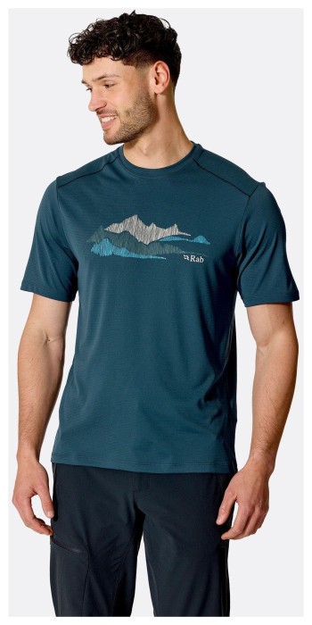 Футболка чоловіча Force Graphic Tee, Tempest Blue