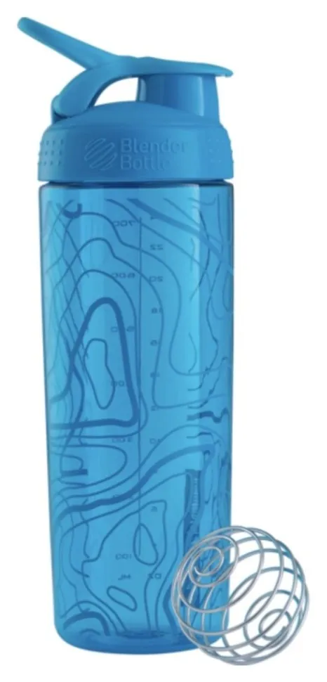 Шейкер BlenderBottle SportMixer Signature Sleek 28oz/820ml Aqua Topt Flow (PP_Sleek_AQUA_TOPT)
