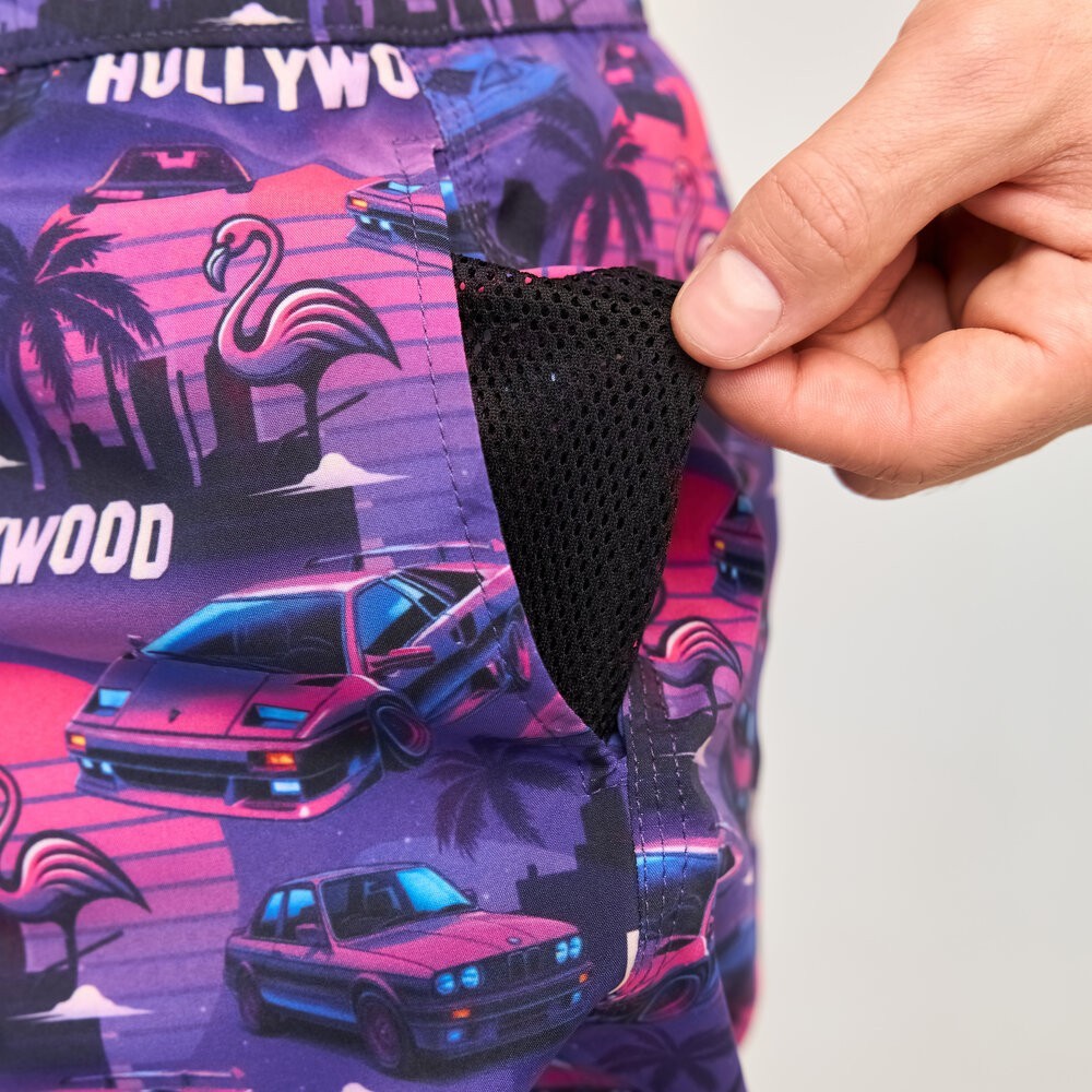 Принтованные мужские шорты для плавания Pobedov Pool day Hollywood