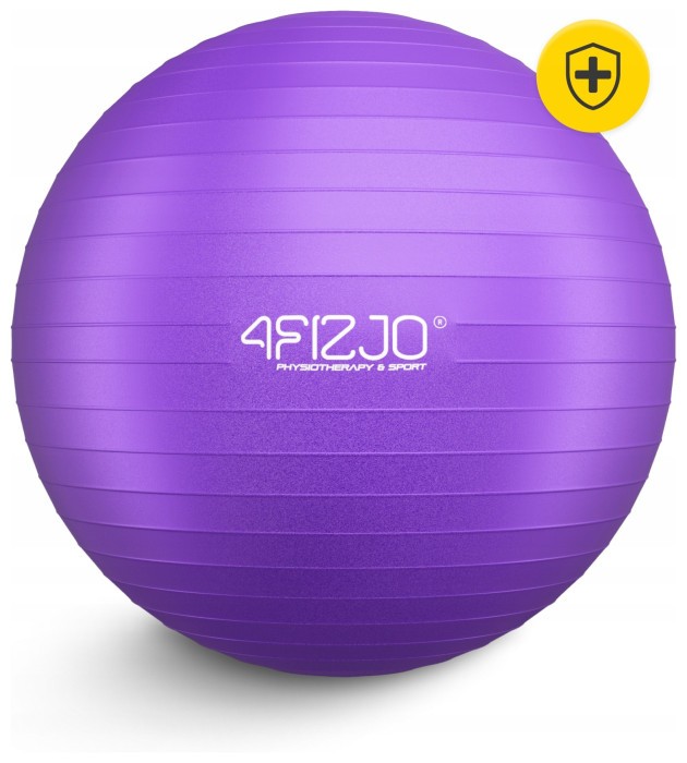 М'яч для фітнесу (фітбол) 4FIZJO 65 см Anti-Burst Violet (P-5905973404778)