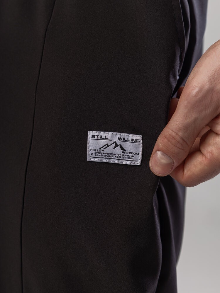 Чорні джогери для чоловіків. Чоловічі демісезонні легкі штани джогери Pobedov Savaya