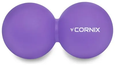Массажный мяч Cornix Lacrosse DuoBall 6.3 x 12.6 см XR-0114 Purple