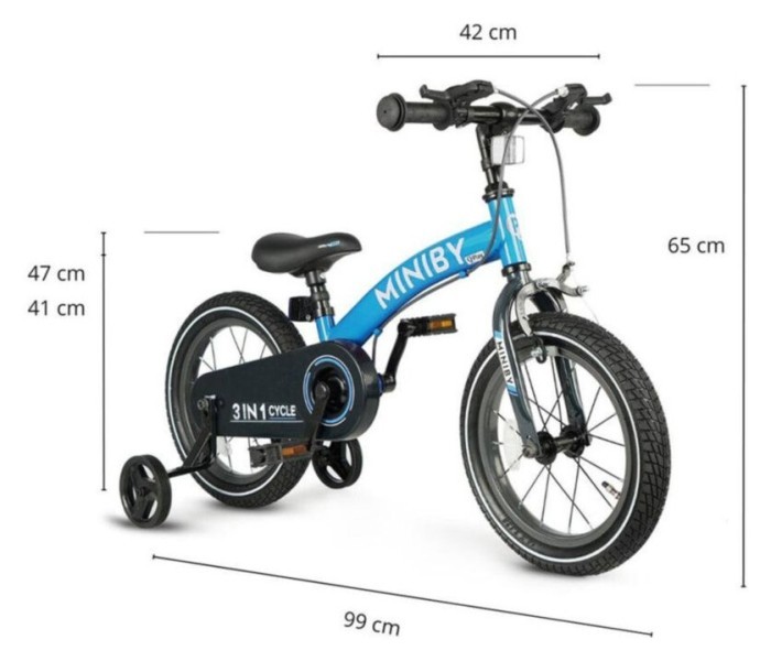 Велосипед 3in1 Q PLAY MINIBY new, укр, укр