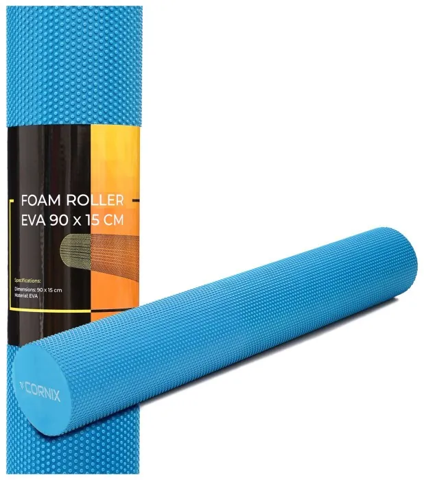 Масажний ролик Cornix EVA+ 90 x 15 см (валик, роллер) XR-0316 Blue