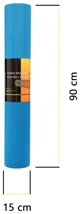 Масажний ролик Cornix EVA+ 90 x 15 см (валик, роллер) XR-0316 Blue