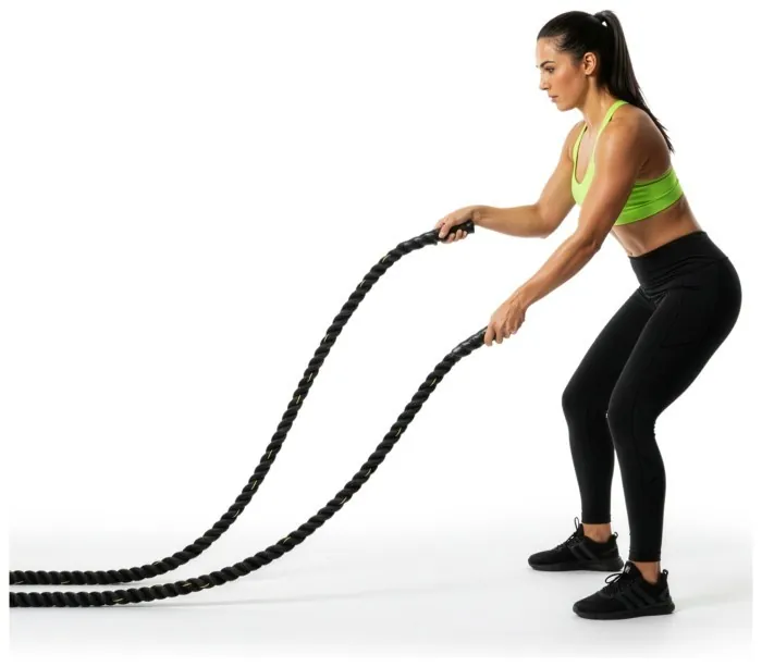 Канат тренувальний Actiget Battle Rope 9 м для кросфіту ACT0015 Black